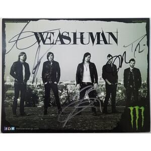 We As Human -Handbill Mini Poster Signed by Full Band Size 11 x 8.5 from Concert